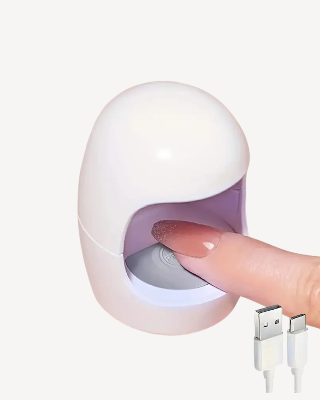 Mini-UV Schnelltrocknende Lampe, Tragbares eiförmiges Design, USB-betrieben