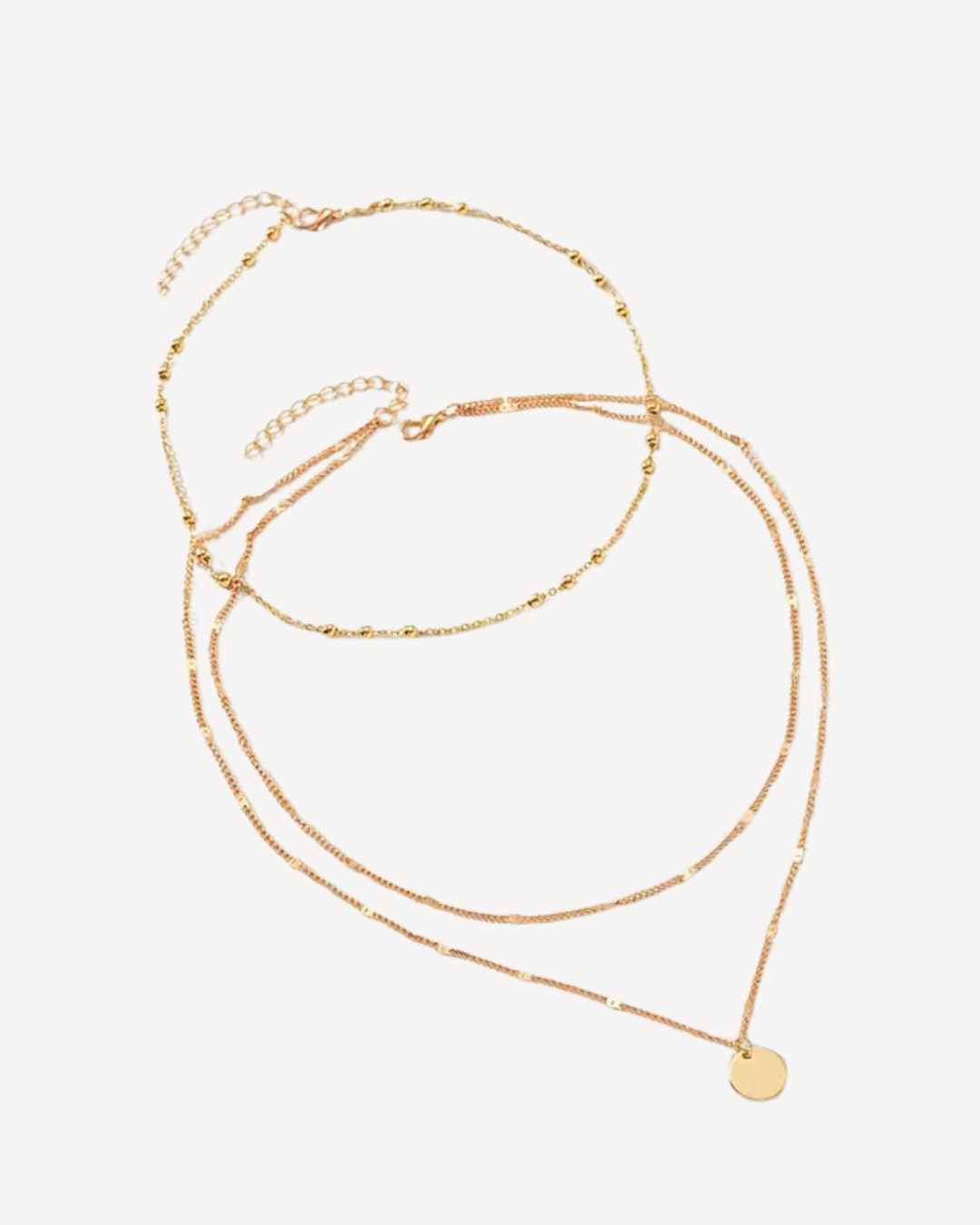 Chic Tiers vergoldete Halskette