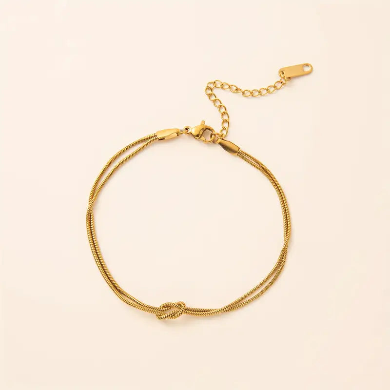 Eternal Knot Armband Vergoldet